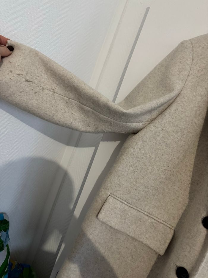 manteau crème Zara - photo numéro 4