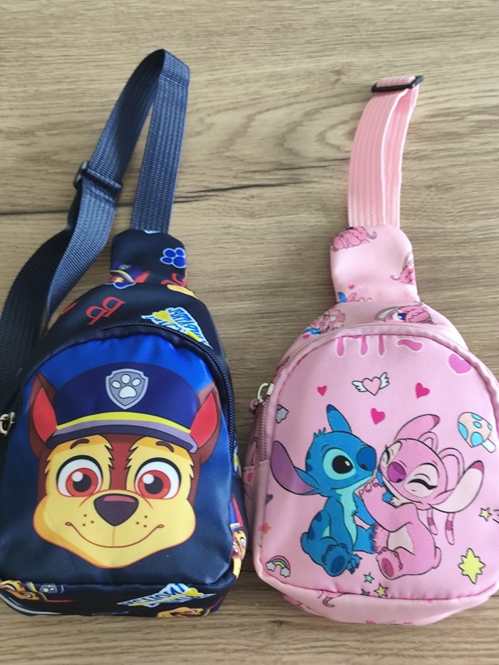 Lot de deux sacoches Pat patrouille et Stitch - photo numéro 2