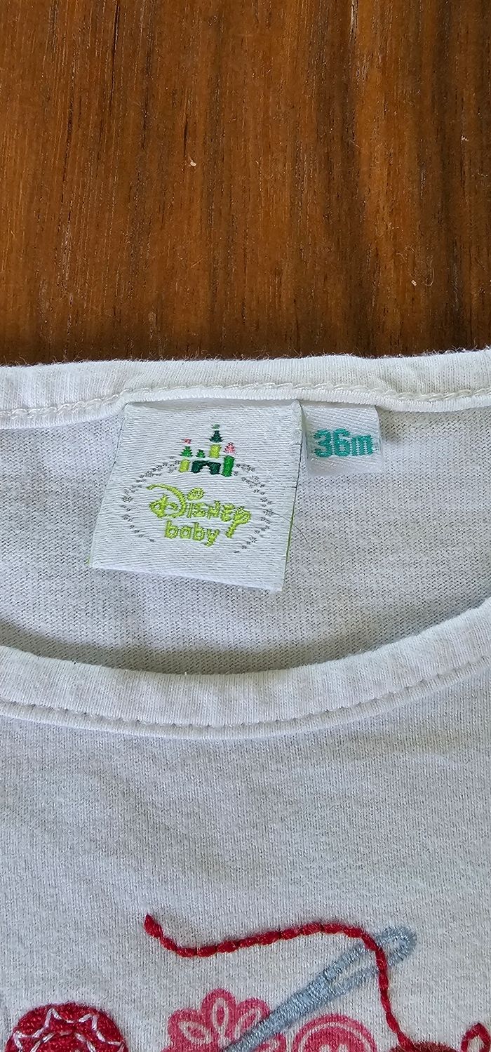 Tee shirt anches longues fille 36mois - photo numéro 3