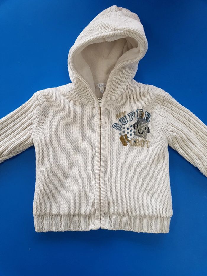 gilet zippé  18 mois