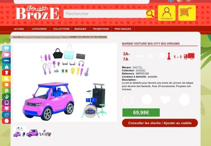 Voiture transformable Barbie - n e u ve - photo numéro 6