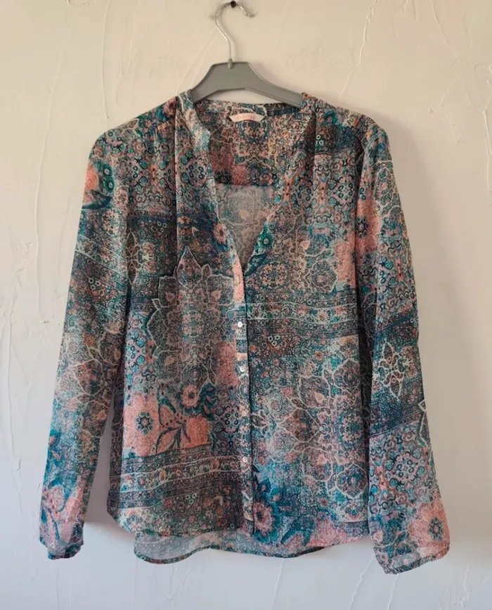 Sublime blouse voile camaïeu taille 38