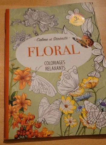 Coloriages relaxant floral