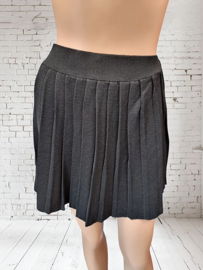 Mango jupe patineuse plissée en maille * taille S * - photo numéro 2
