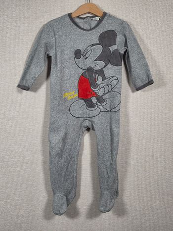 Pyjama en velours mickey disney 24 mois
