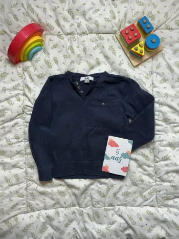 pull léger marine la halle 5 ans