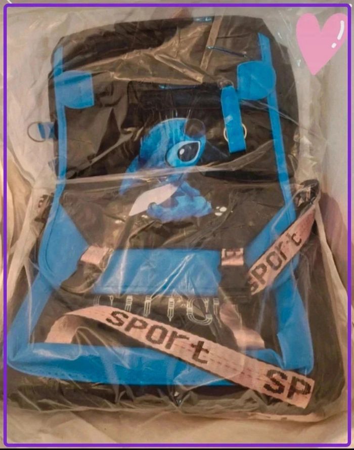 Sac d école à dos stitch neuf - photo numéro 7