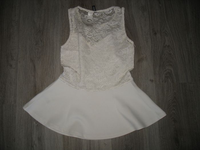 BLOUSE SM ÉCRU DENTELLE "H&M" - TAILLE S - n°02 - photo numéro 3