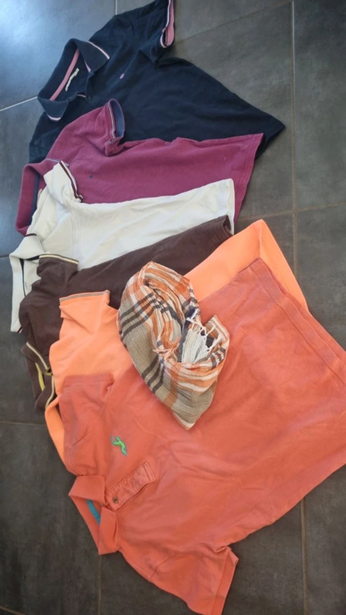 Lot 6 Polo homme taille S hollister - photo numéro 5