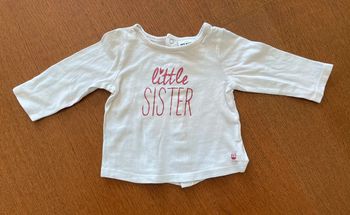 T-shirt à manches longues bébé fille 3mois