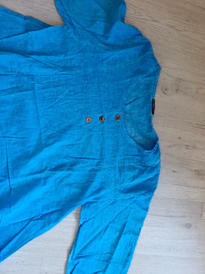Blouse haut manches longues chemise T 42  XL - photo numéro 5