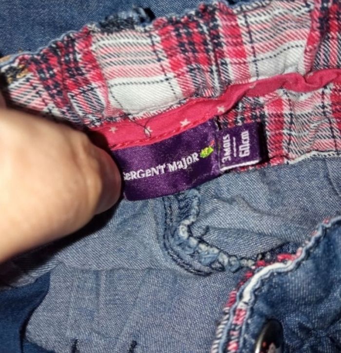 Short Sergent major taille 3 mois fille - photo numéro 2