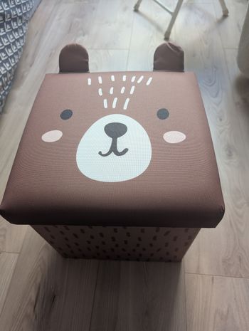 Boîte rangement Pouf ours