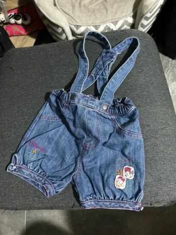 Salopette en jean Minnie et Daisy