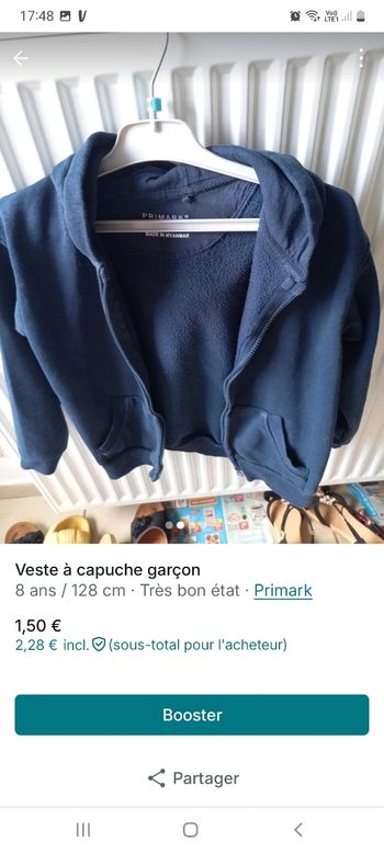 Veste à capuche