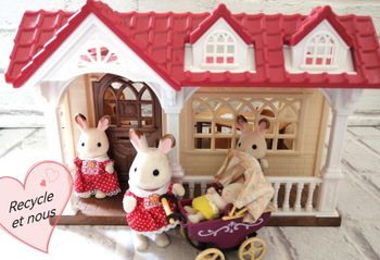 Maison et figurines  sylvanian