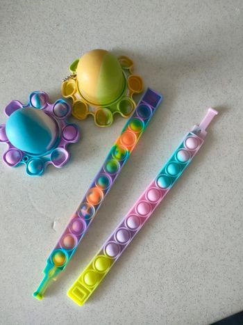 Popit pop it poulpe et bracelet lot