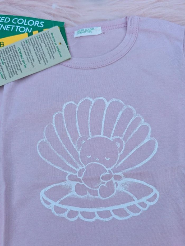 T-shirt fille neuf. United colors of benetton - photo numéro 2