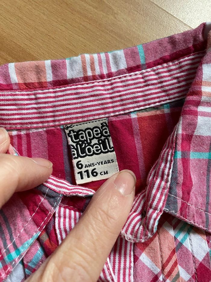 Chemise manches longues Tape a l’œil Taille 6 ans - photo numéro 3