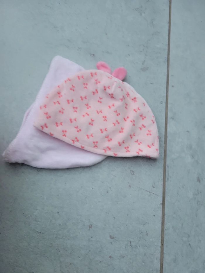 Lot bonnet bébé fille 1 mois - photo numéro 4