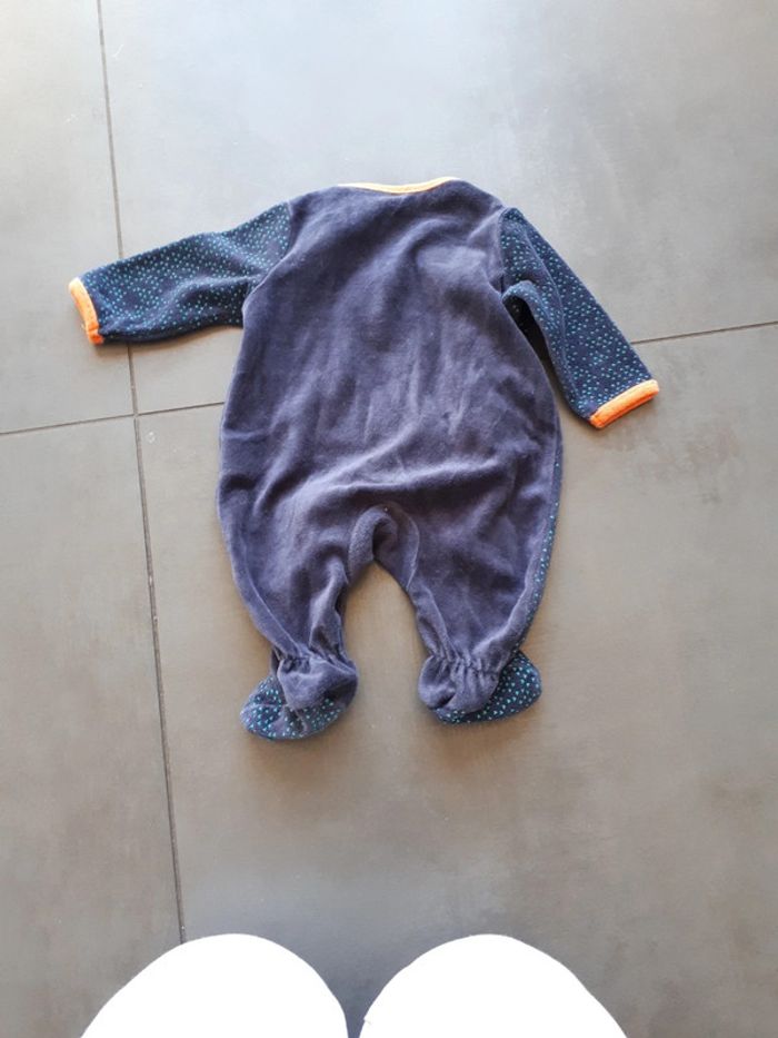 Pyjama velours Orchestra naissance 50 cm - photo numéro 5