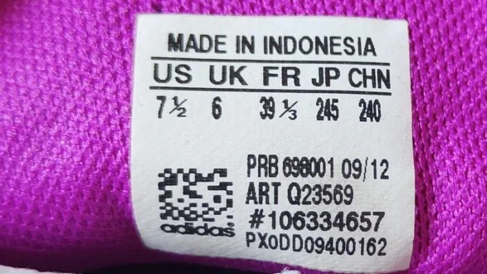 Adidas Midiru Court rose gris noir Taille 39 - photo numéro 10