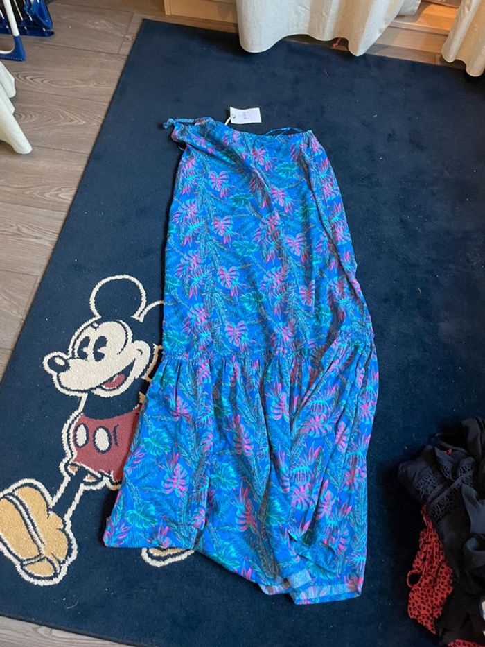 Robe longue encolure asymétrique neuve 44