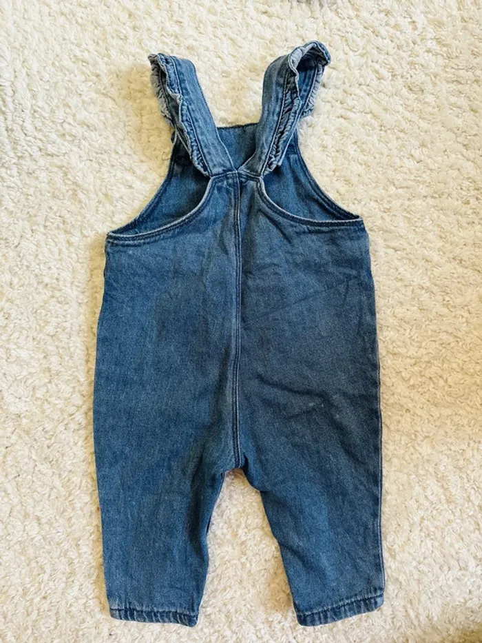 Salopette en jean Vertbaudet 9 mois - photo numéro 2