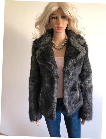 Manteau en fausse fourrure Le Temps des Cerises taille M BE