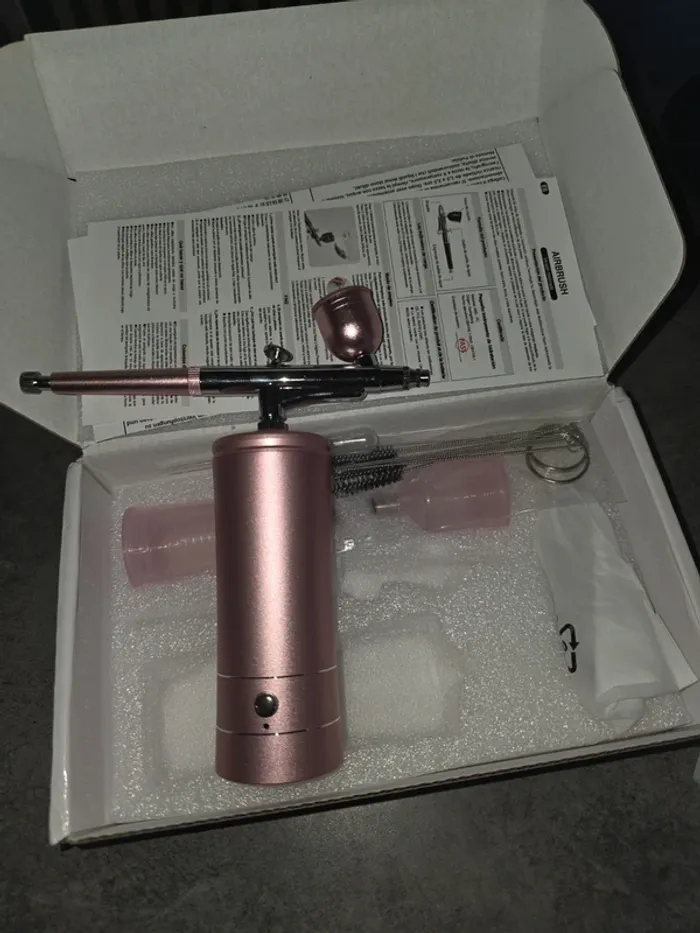 [NEUF] Aerographe airbrush manucure peinture rose - photo numéro 3