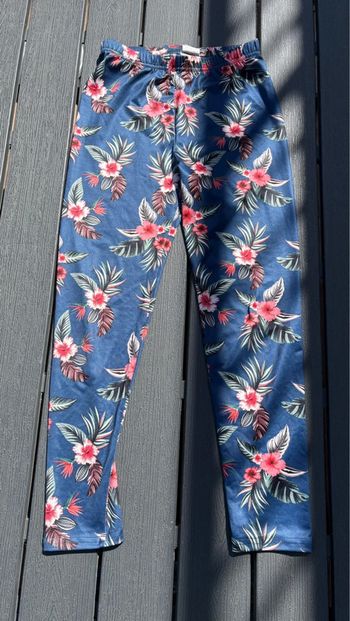 Legging à motif bleu SHEIN fille taille 10 ans