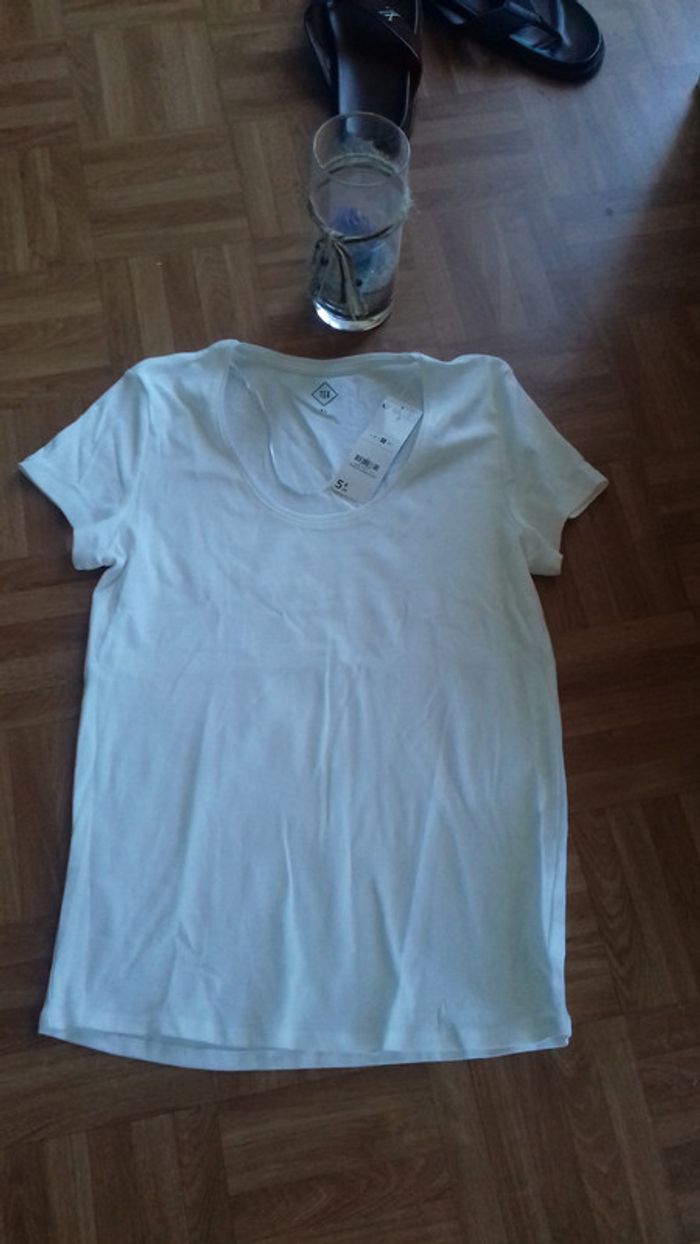 Tee shirt basic blanc xl