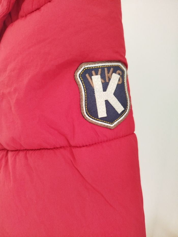 Doudoune rouge moyen fourrée à capuche navy garçon IKKS 14 ans - photo numéro 5