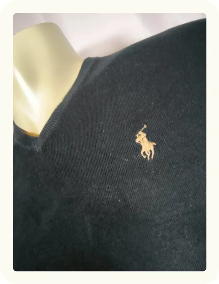 Pull Col V Homme Ralph Lauren Taille S 36 - photo numéro 2