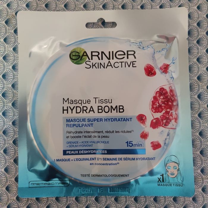 3 Masques Skinactive, Tissu Hydra Bomb Garnier - photo numéro 2