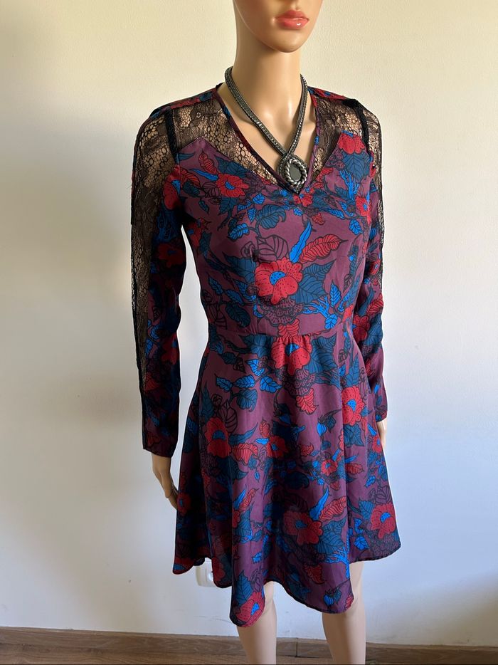 Robe imprimée neuve à manches longues Morgan taille 34 - photo numéro 2
