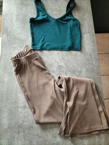 Pantalon maille taille S Pinkie