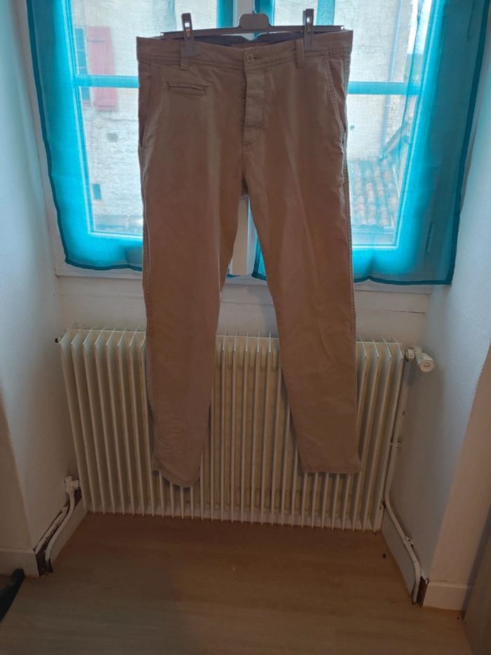 Pantalon beige homme