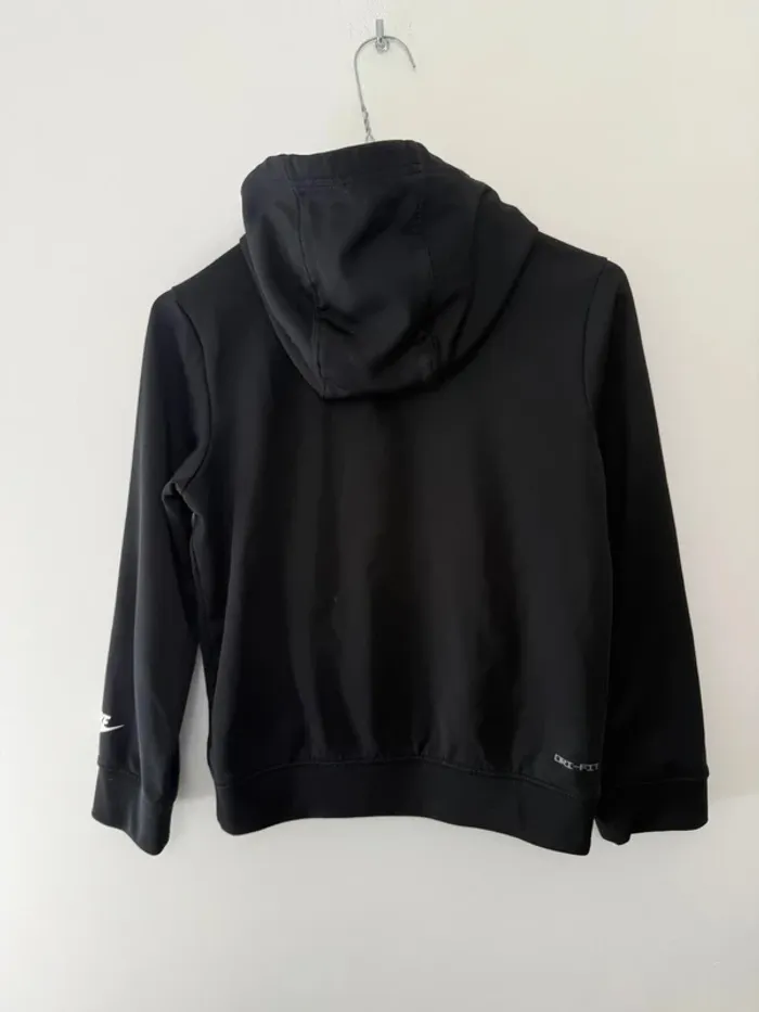 Sweat capuche zippé Nike garçon noir 137-147 cm, 10-11 ans - photo numéro 5