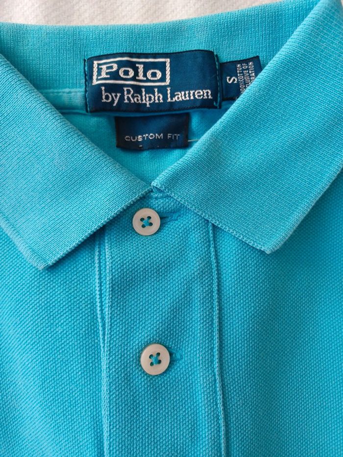 Polo Ralph Lauren bleu turquoise taille S - photo numéro 6