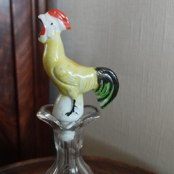 Ancien Bouchon Bec Verseur Porcelaine