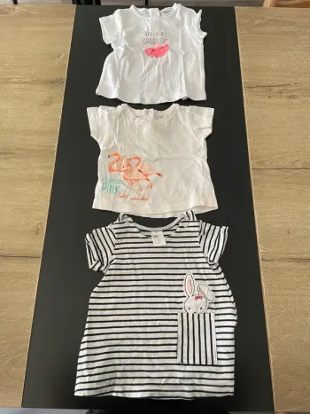 Lot de 3 teeshirt bébé fille 3 mois