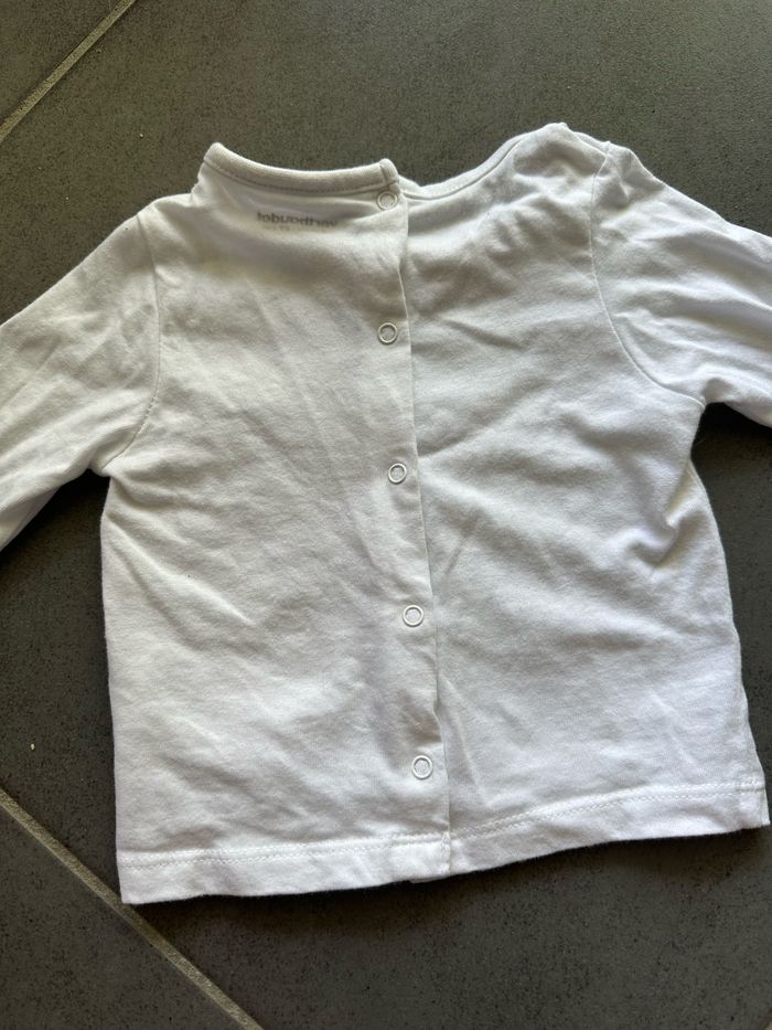 Haut blanc manches longues Taille 6 mois - photo numéro 4