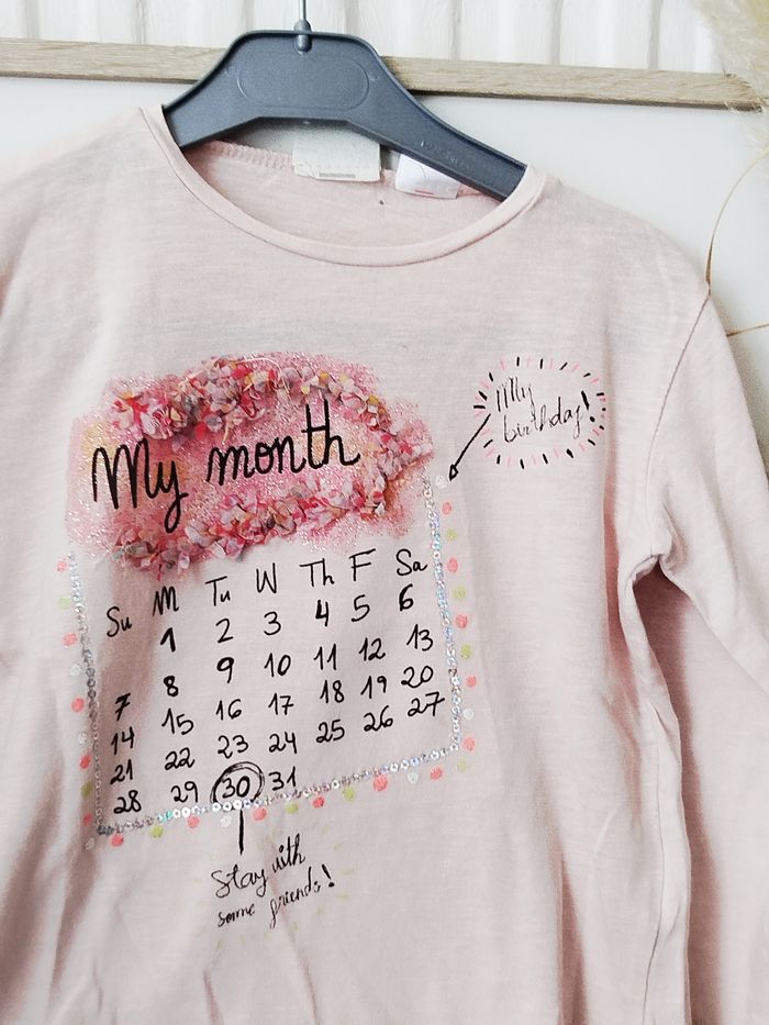 Zara Baby Girl Tee Shirt Fille 2-3 ans - photo numéro 2