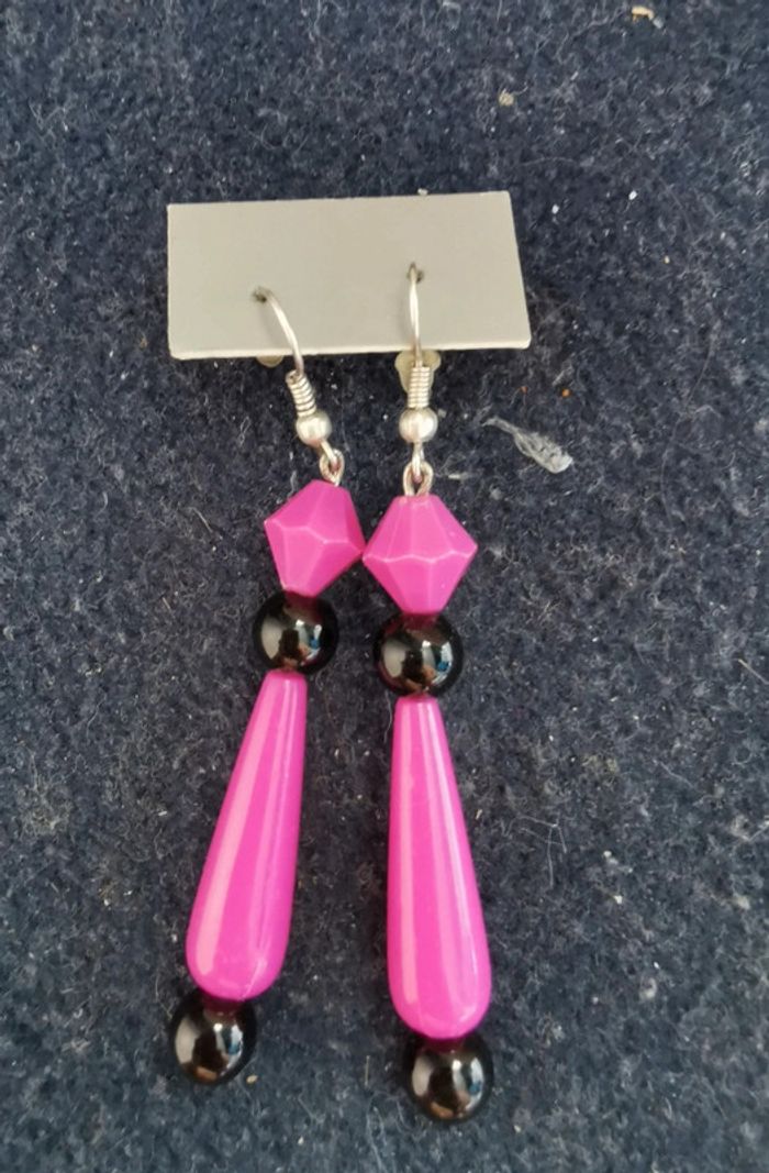 Boucles d'oreilles style années 80