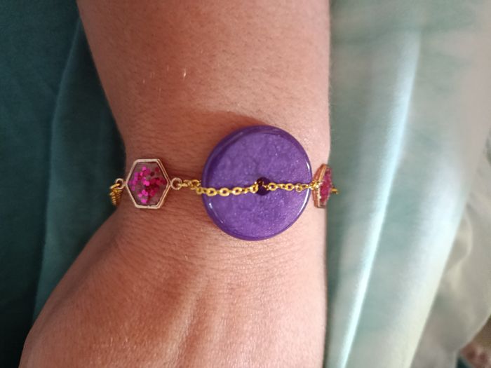Bracelet résine epoxy - photo numéro 4
