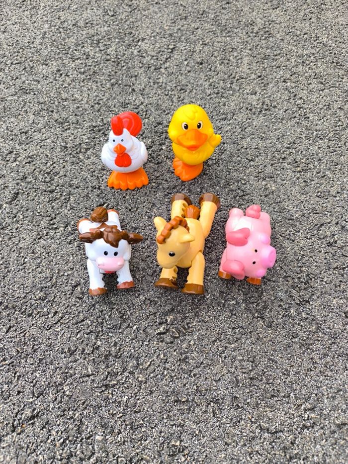 Animaux de la ferme articulés. La poule et le canard en appuyant dessus font un son - photo numéro 2