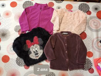 Lot 4 pulls 👧 taille 2 ans