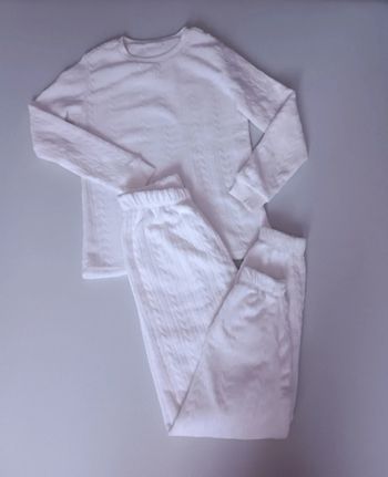 Pijama polaire blanc 32/34