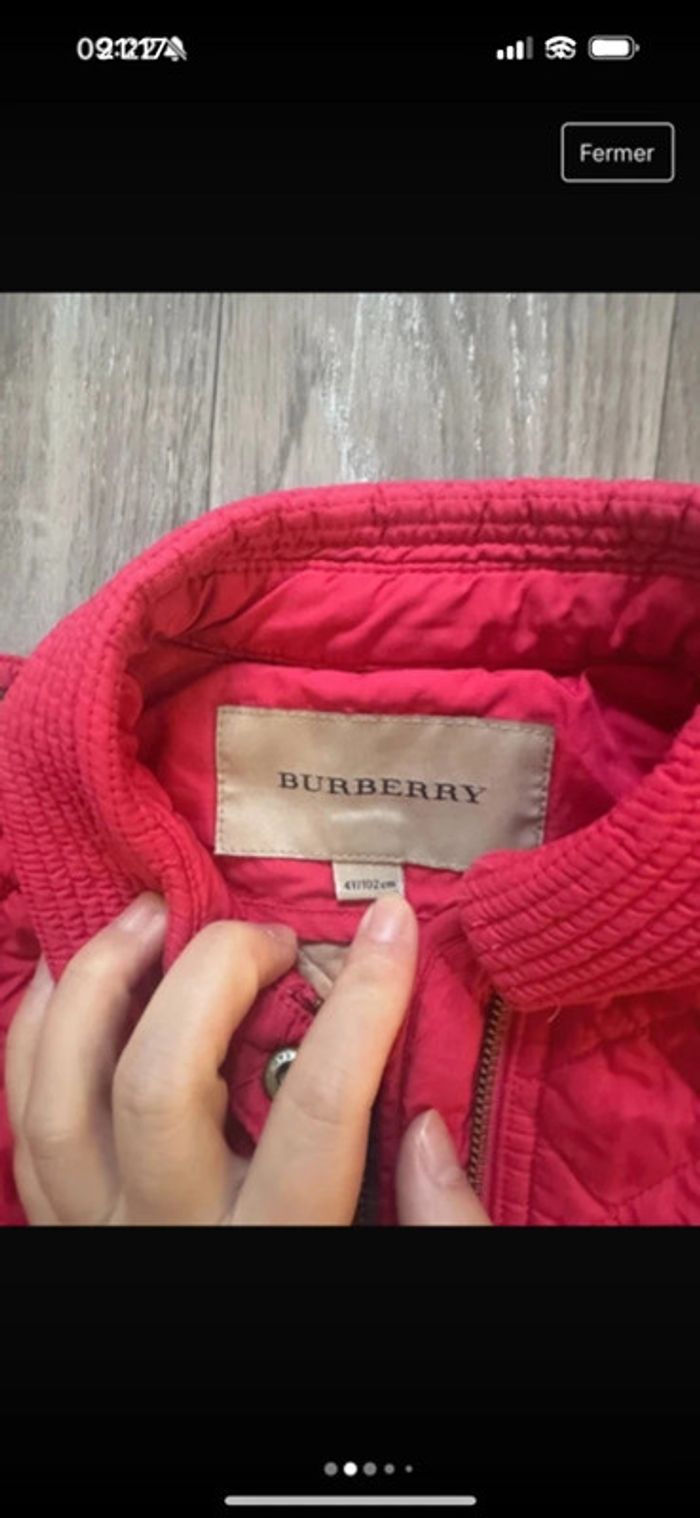 Doudoune burberry fille - photo numéro 2